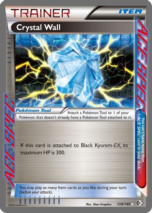 Image of Crystal Wall 139  - Holofoil Boundaries Crossed - Rare Ace