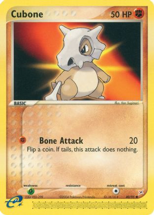 Image of Cubone 040/95  Team Magma vs Team Aqua - Common