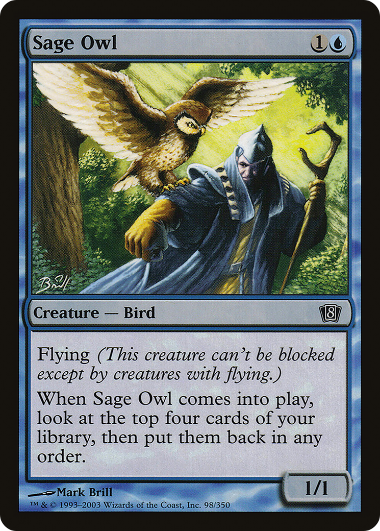 Image of Sage Owl (8ED-098) - 8th Edition