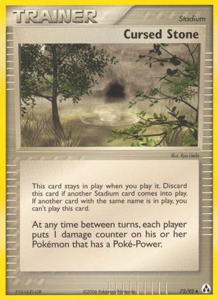 Image of Cursed Stone 072/92  - Reverse Holofoil Legend Maker - Uncommon