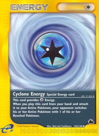 Image of Cyclone Energy 143  - Reverse Holofoil Skyridge - Uncommon