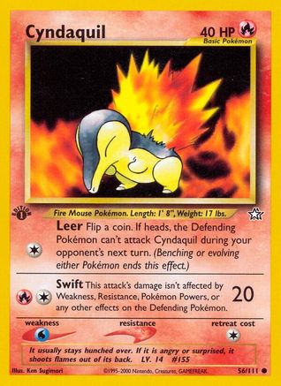 Image of Cyndaquil (56) 056/111  - Unlimited Neo Genesis - Common