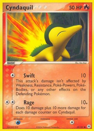 Image of Cyndaquil 059/101  Hidden Legends - Common