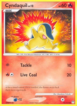 Image of Cyndaquil 079/123  - Reverse Holofoil Mysterious Treasures - Common