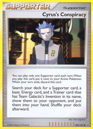 Image of Cyrus's Conspiracy 105/127  - Reverse Holofoil Platinum - Uncommon