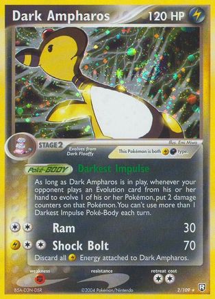 Image of Dark Ampharos 002  - Holofoil Team Rocket Returns - Holo Rare