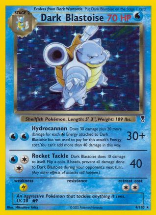 Image of Dark Blastoise 004  - Holofoil Legendary Collection - Holo Rare