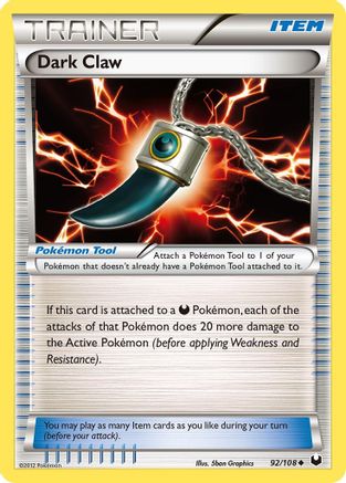 Image of Dark Claw 092/108  Dark Explorers - Uncommon