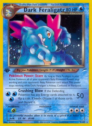 Image of Dark Feraligatr 005  - Unlimited Holofoil Neo Destiny - Holo Rare