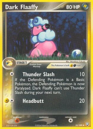 Image of Dark Flaaffy 033/109  - Reverse Holofoil Team Rocket Returns - Uncommon