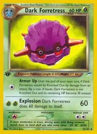 Image of Dark Forretress 035/105  - 1st Edition Neo Destiny - Uncommon