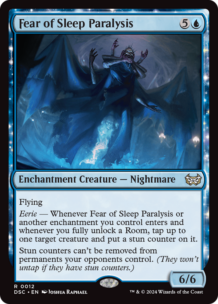 Image of Fear of Sleep Paralysis (DSC-012) - Duskmourn: House of Horror Commander: (enchantment)