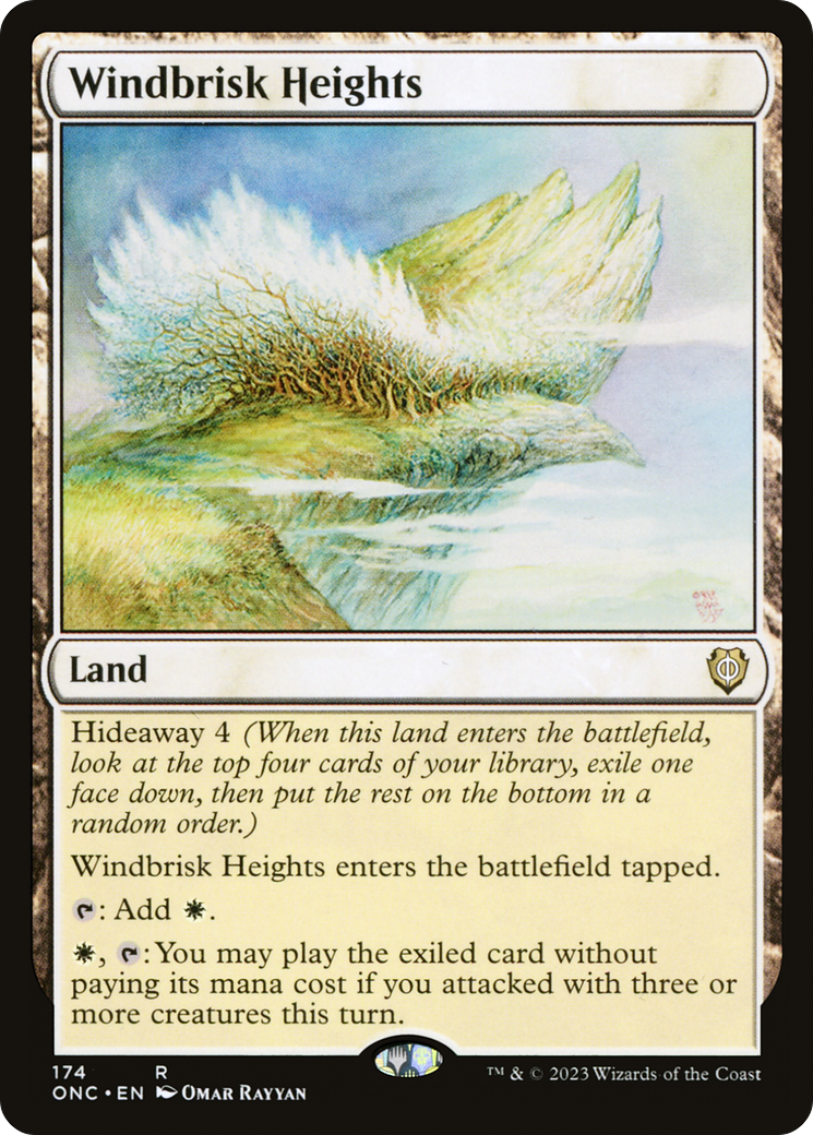 Image of Windbrisk Heights (ONC-174) - Phyrexia: All Will Be One Commander