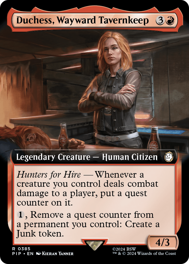 Image of Duchess, Wayward Tavernkeep (Extended Art) (PIP-385) - Fallout: (Extended Art) Foil