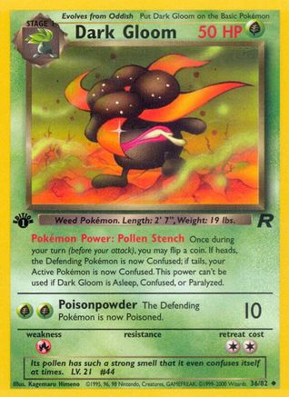 Image of Dark Gloom 036/82  - Unlimited Team Rocket - Uncommon