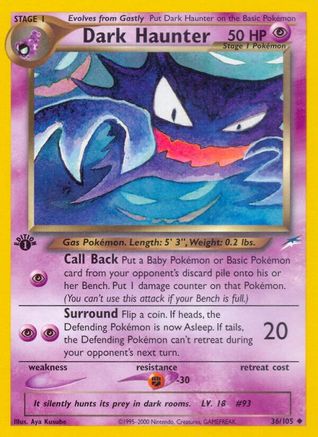 Image of Dark Haunter 036/105  - Unlimited Neo Destiny - Uncommon