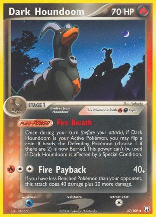 Image of Dark Houndoom 037/109  Team Rocket Returns - Uncommon