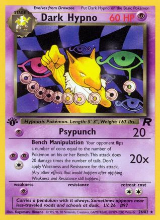 Image of Dark Hypno (26) 026/82  - Unlimited Team Rocket - Rare