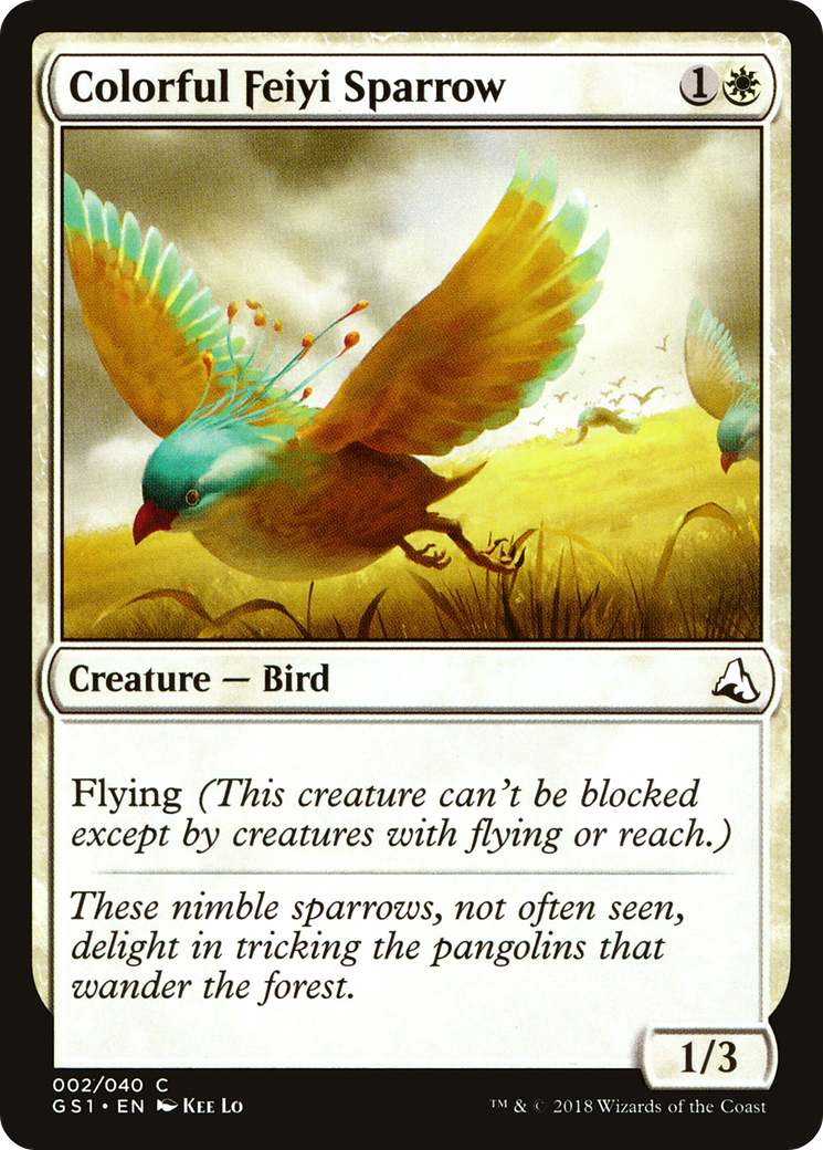 Image of Colorful Feiyi Sparrow (GS1-002) - Global Series Jiang Yanggu & Mu Yanling