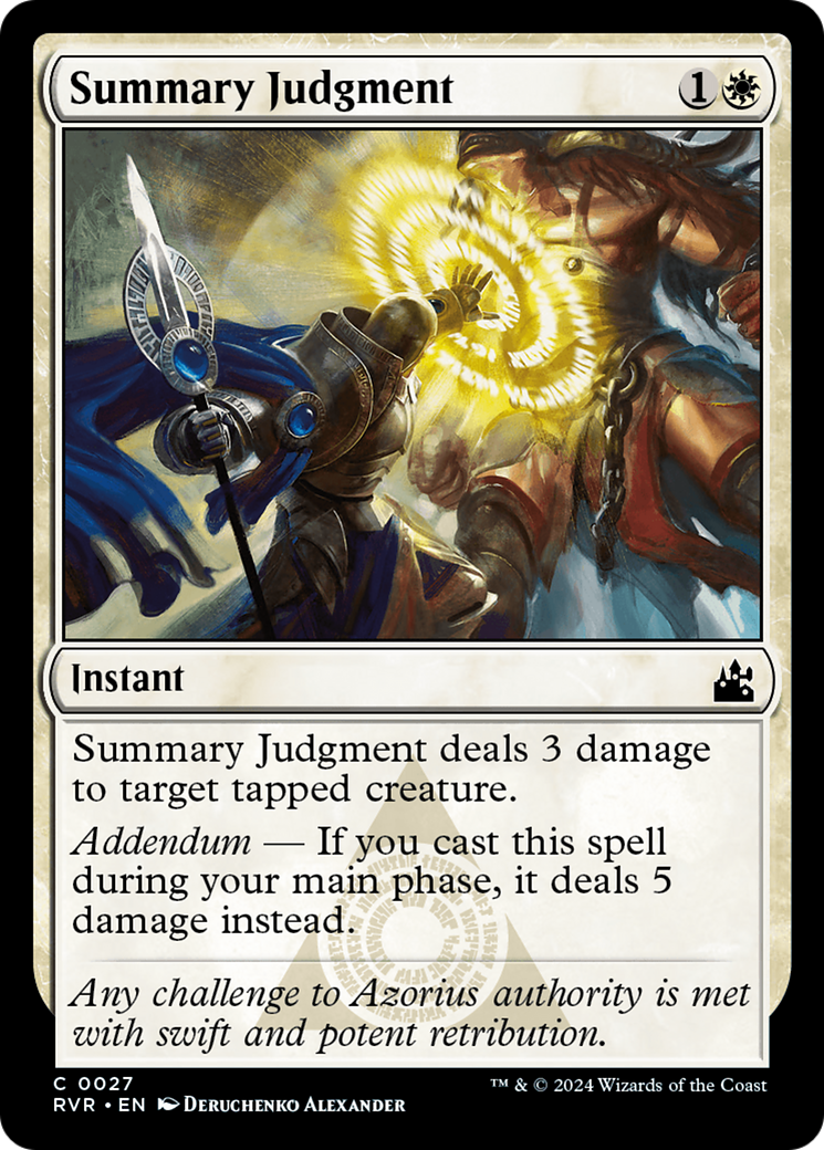 Image of Summary Judgment (RVR-027) - Ravnica Remastered Foil