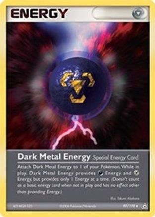 Image of Dark Metal Energy 097/110  - Reverse Holofoil Holon Phantoms - Uncommon