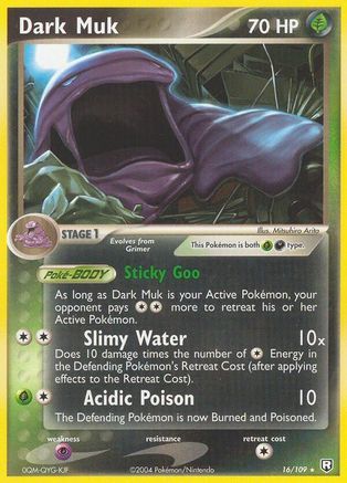 Image of Dark Muk 016  - Reverse Holofoil Team Rocket Returns - Rare