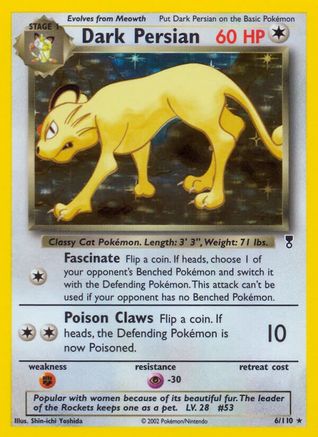 Image of Dark Persian 006  - Reverse Holofoil Legendary Collection - Holo Rare