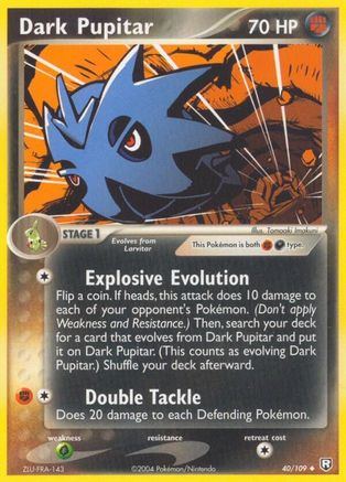 Image of Dark Pupitar 040/109  Team Rocket Returns - Uncommon
