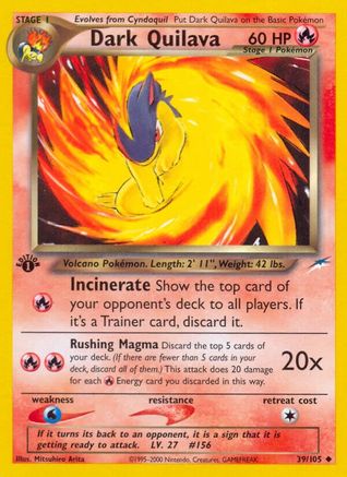 Image of Dark Quilava 039/105  - Unlimited Neo Destiny - Uncommon