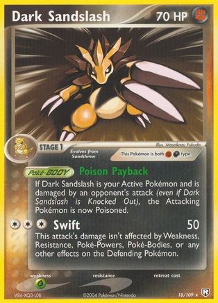 Image of Dark Sandslash 018  - Reverse Holofoil Team Rocket Returns - Rare
