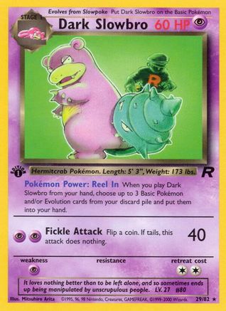 Image of Dark Slowbro (29) 029/82  - Unlimited Team Rocket - Rare