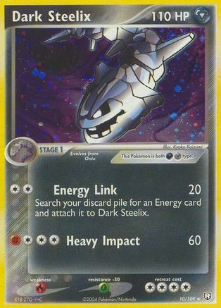 Image of Dark Steelix 010  - Reverse Holofoil Team Rocket Returns - Holo Rare