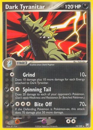 Image of Dark Tyranitar 019/109  - Reverse Holofoil Team Rocket Returns - Rare