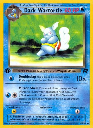 Image of Dark Wartortle 046/82  - Unlimited Team Rocket - Uncommon