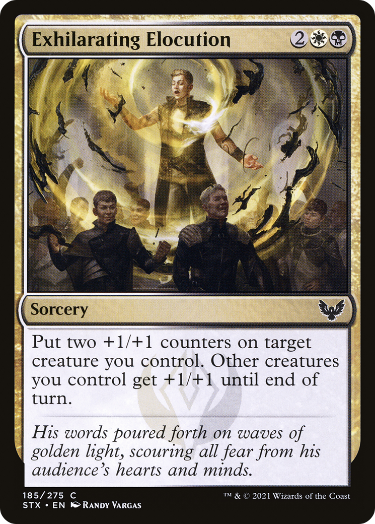 Image of Exhilarating Elocution (STX-185) - Strixhaven: School of Mages