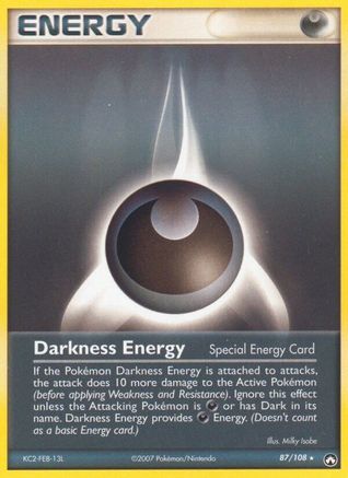 Image of Darkness Energy (Special) 087/108  Power Keepers - Rare