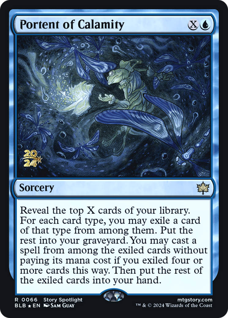 Image of Portent of Calamity (PRE-066) - Bloomburrow Promos Foil
