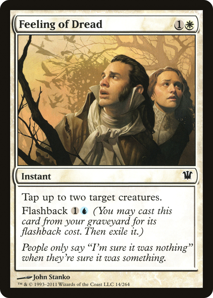 Image of Feeling of Dread (ISD-014) - Innistrad Foil