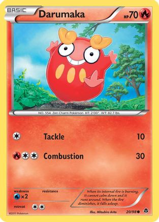 Image of Darumaka 020  - Reverse Holofoil Emerging Powers - Common