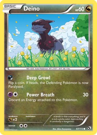 Image of Deino 097  - Reverse Holofoil Legendary Treasures - Common