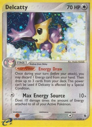 Image of Delcatty 005/109  - Reverse Holofoil Ruby and Sapphire - Holo Rare