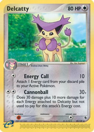 Image of Delcatty 029/109  - Reverse Holofoil Ruby and Sapphire - Uncommon