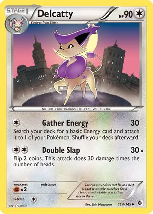 Image of Delcatty 114  - Reverse Holofoil Boundaries Crossed - Uncommon