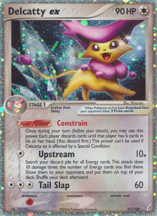 Image of Delcatty ex 091/100  - Holofoil Crystal Guardians - Ultra Rare