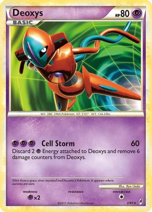 Image of Deoxys 002  - Reverse Holofoil Call of Legends - Holo Rare