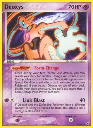 Image of Deoxys (Normal Forme) 016  - Reverse Holofoil Deoxys - Rare