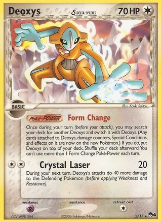 Image of Deoxys (Delta Species) 002/017  POP Series 4 - Rare