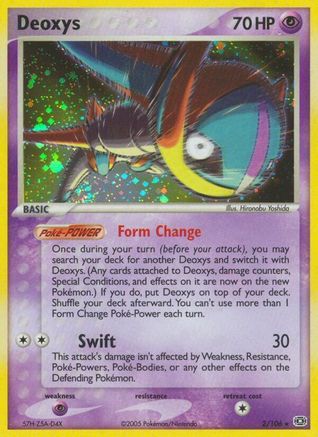 Image of Deoxys (Speed Forme) 002  - Reverse Holofoil Emerald - Holo Rare