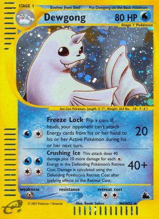 Image of Dewgong (H6) 0H6  - Holofoil Skyridge - Holo Rare