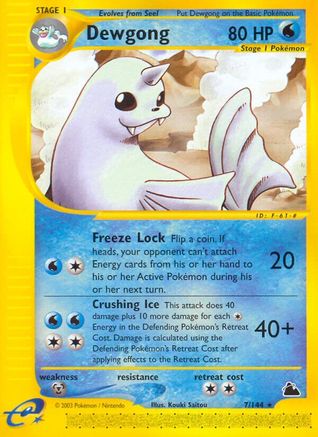 Image of Dewgong (7) 007  Skyridge - Rare